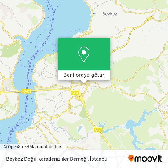 Beykoz Doğu Karadenizliler Derneği harita