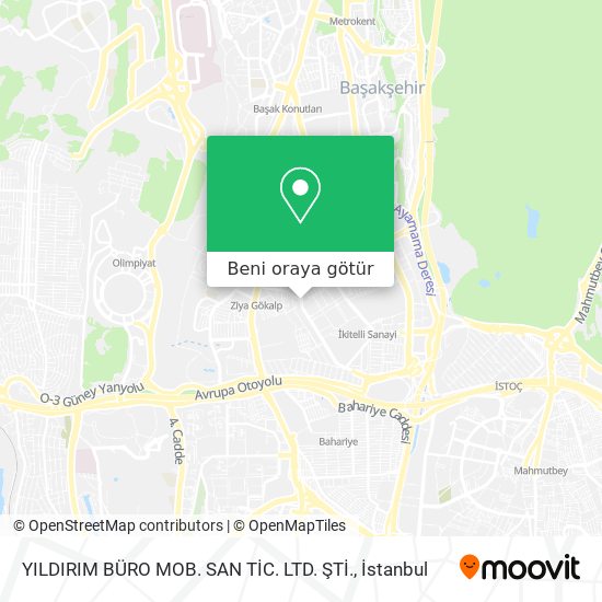 YILDIRIM BÜRO MOB. SAN TİC. LTD. ŞTİ. harita