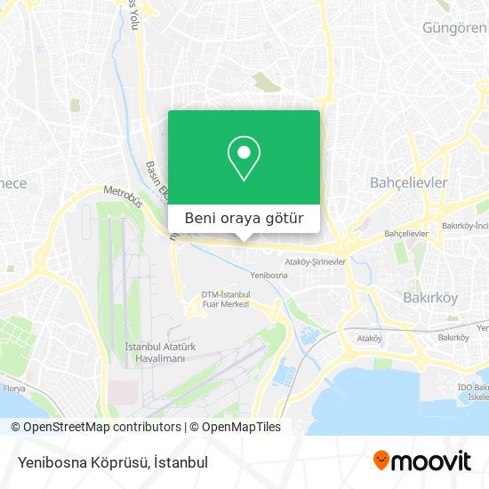 Yenibosna Köprüsü harita