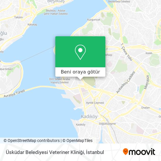 Üsküdar Belediyesi Veteriner Kliniği harita