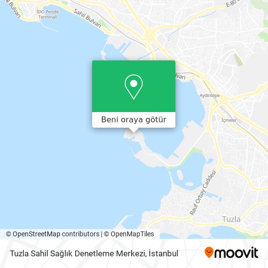 Tuzla Sahil Sağlık Denetleme Merkezi harita
