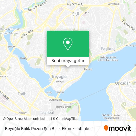 Beyoğlu Balık Pazarı Şen Balık Ekmek harita