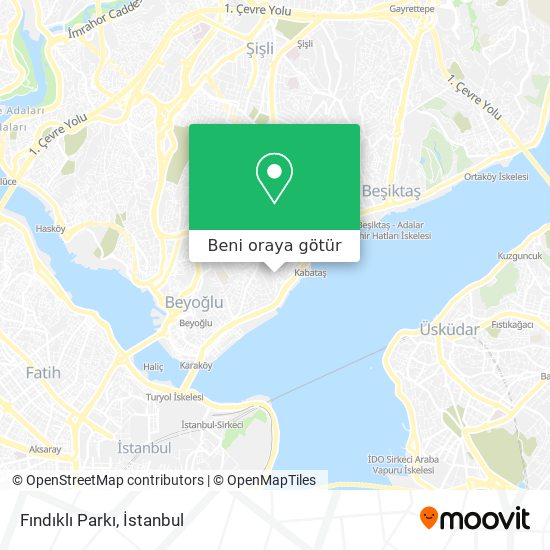 Fındıklı Parkı harita