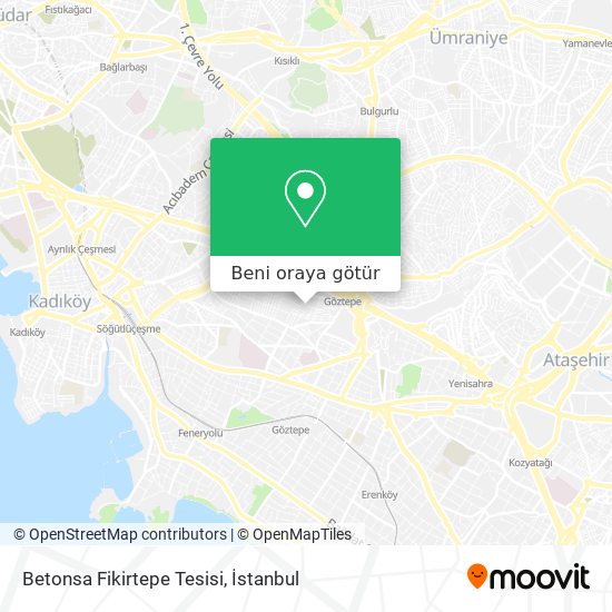 Betonsa Fikirtepe Tesisi harita