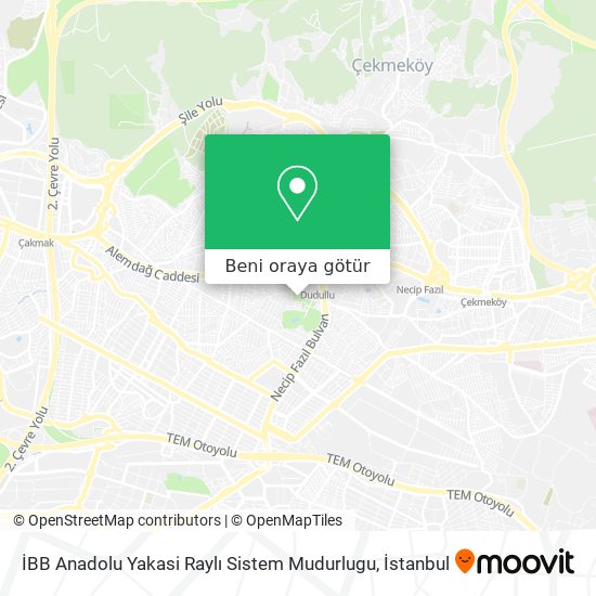 İBB Anadolu Yakasi Raylı Sistem Mudurlugu harita
