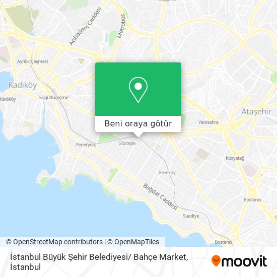 İstanbul Büyük Şehir Belediyesi/ Bahçe Market harita