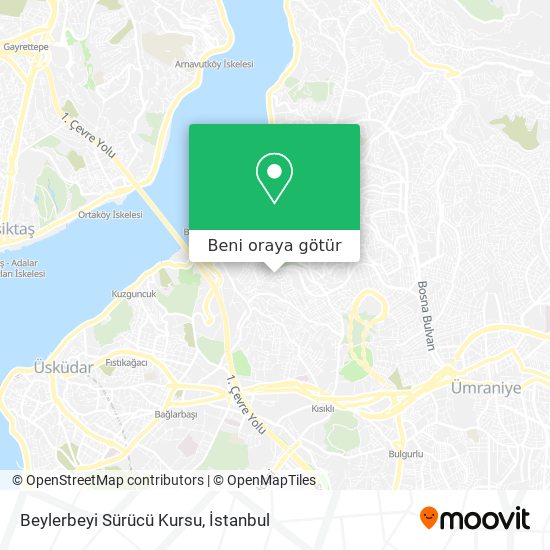 Beylerbeyi Sürücü Kursu harita