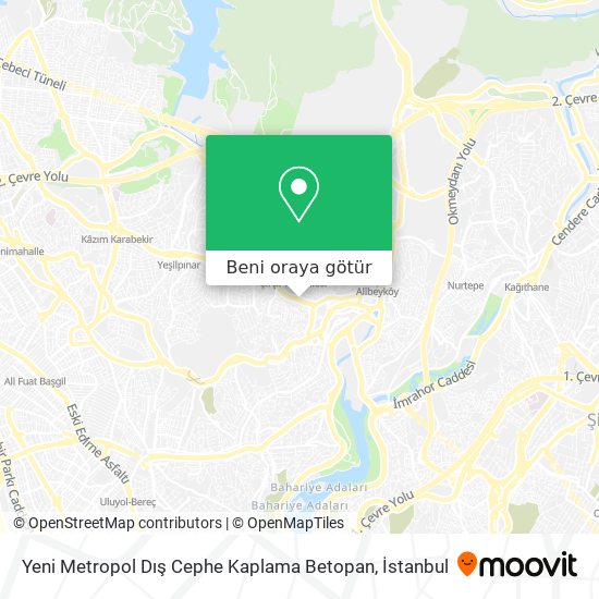 Yeni Metropol Dış Cephe Kaplama Betopan harita