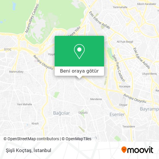 Şişli Koçtaş harita