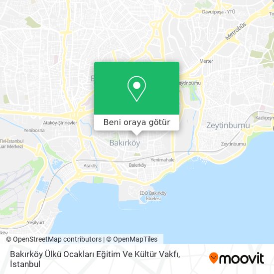 Bakırköy Ülkü Ocakları Eğitim Ve Kültür Vakfı harita