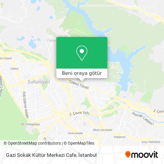 Gazi Sokak Kültür Merkezi Cafe harita