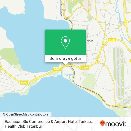 Radisson Blu Conference & Airport Hotel Turkuaz Health Club harita