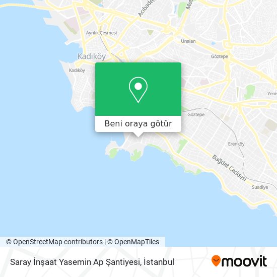 Saray İnşaat Yasemin Ap Şantiyesi harita