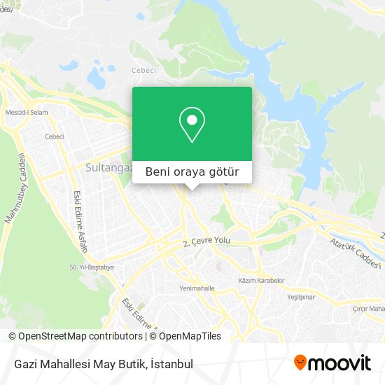 Gazi Mahallesi May Butik harita