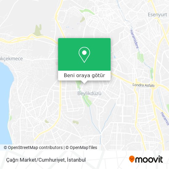 Çağrı Market/Cumhuriyet harita