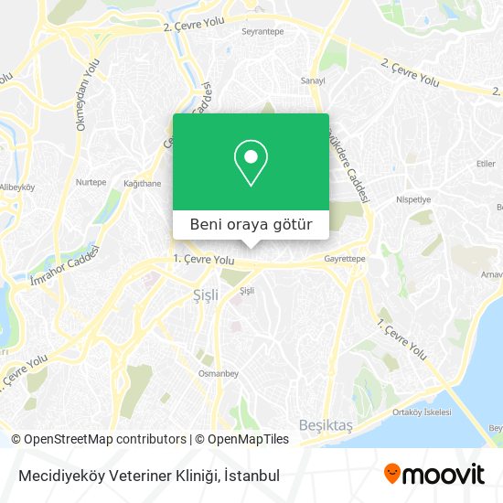 Mecidiyeköy Veteriner Kliniği harita