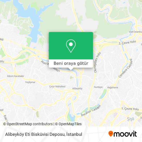 Alibeyköy Eti Bisküvisi Deposu harita