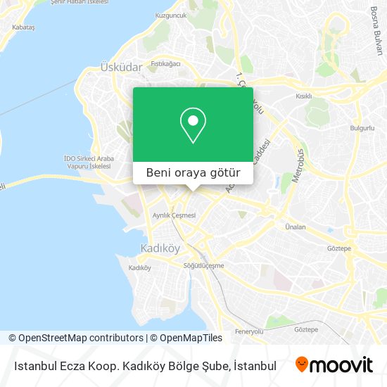 Istanbul Ecza Koop. Kadıköy Bölge Şube harita