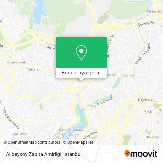 Alibeyköy Zabıta Amirliği harita