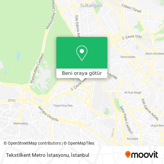 Tekstilkent Metro İstasyonu harita