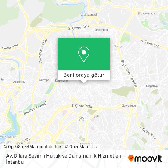Av. Dilara Sevimli Hukuk ve Danışmanlık Hizmetleri harita