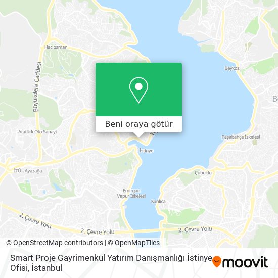 Smart Proje Gayrimenkul Yatırım Danışmanlığı İstinye Ofisi harita