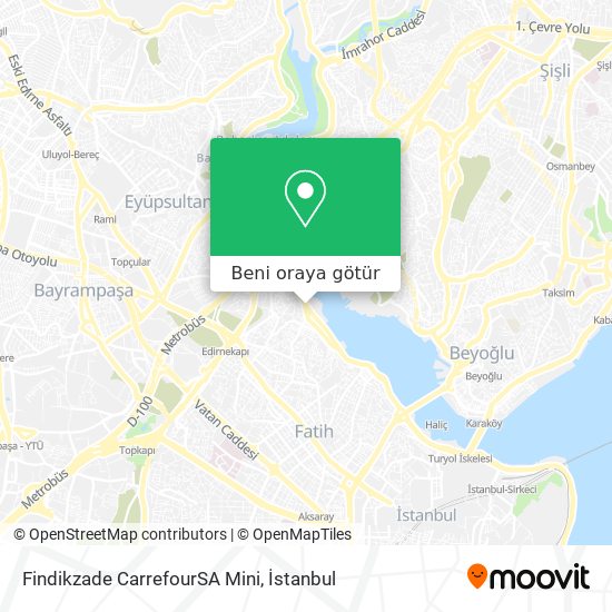 Findikzade CarrefourSA Mini harita