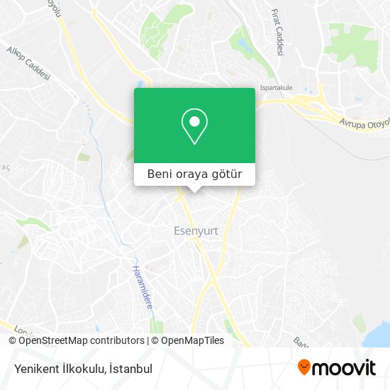Yenikent İlkokulu harita