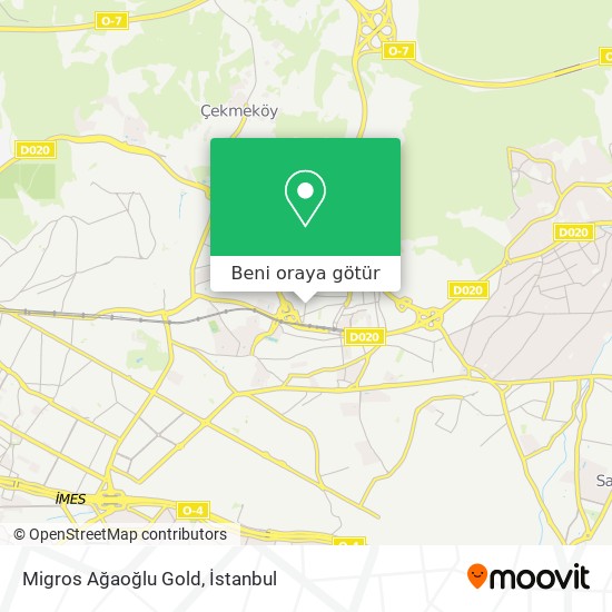 Migros Ağaoğlu Gold harita