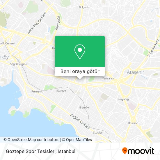 Goztepe Spor Tesisleri harita