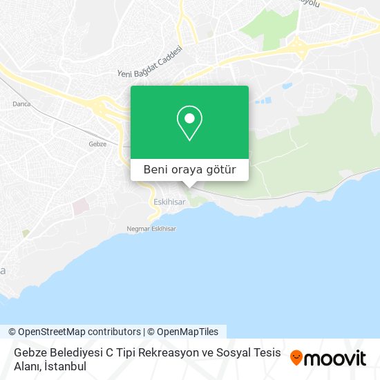 Gebze Belediyesi C Tipi Rekreasyon ve Sosyal Tesis Alanı harita
