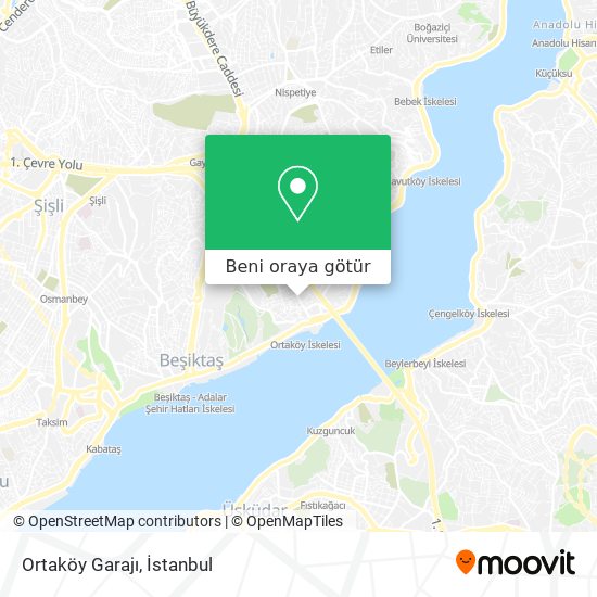 Ortaköy Garajı harita