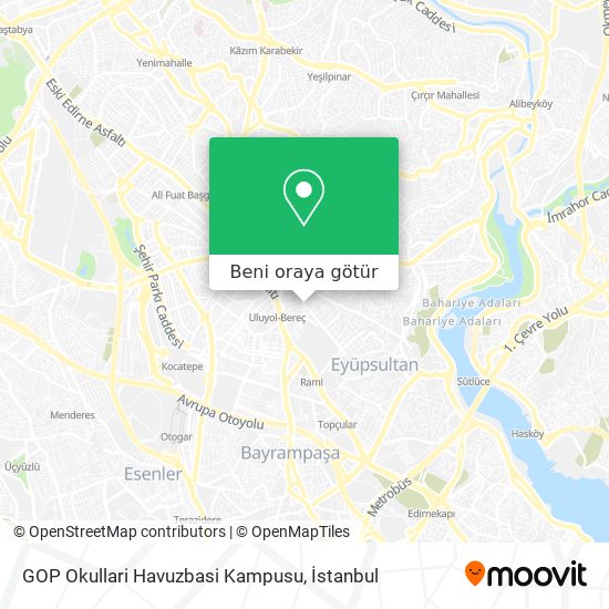 GOP Okullari Havuzbasi Kampusu harita
