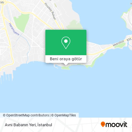 Avni Babanın Yeri harita