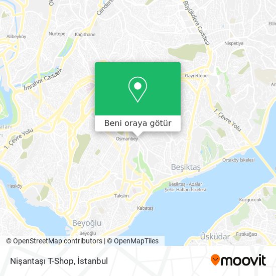 Nişantaşı T-Shop harita