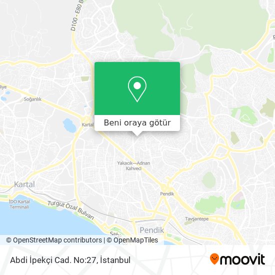 Abdi İpekçi Cad. No:27 harita