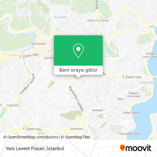 Yeni Levent Pazari harita
