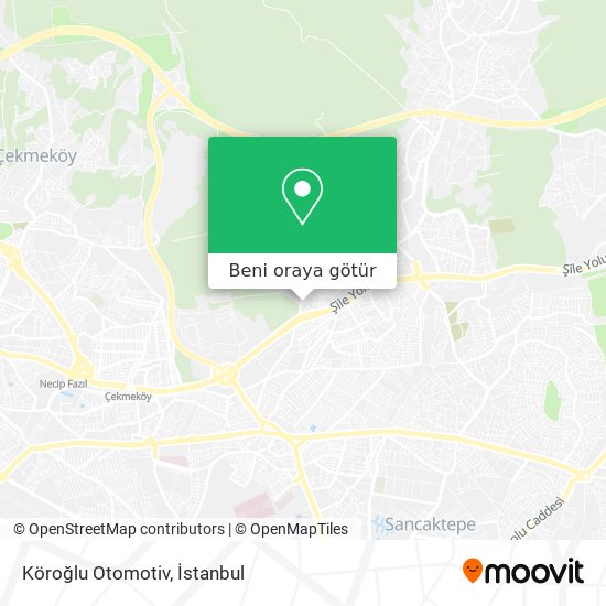 Köroğlu Otomotiv harita