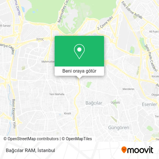 Bağcılar RAM harita