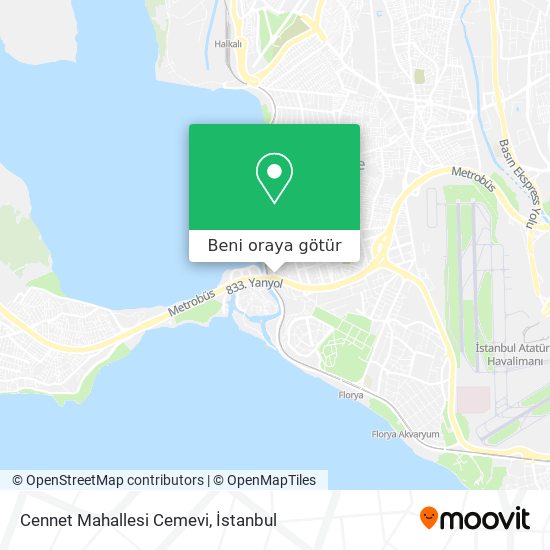 Cennet Mahallesi Cemevi harita