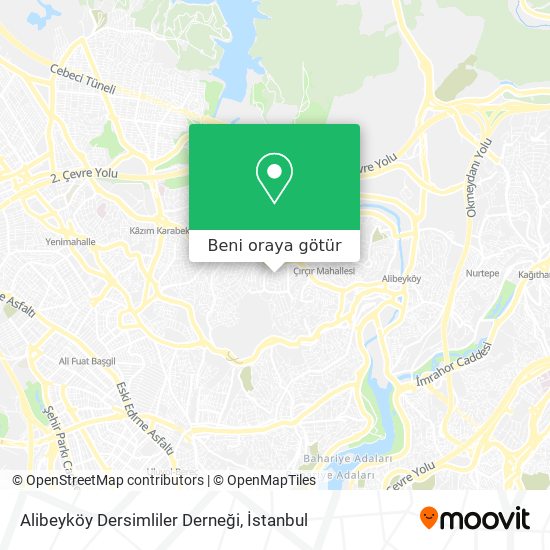 Alibeyköy Dersimliler Derneği harita