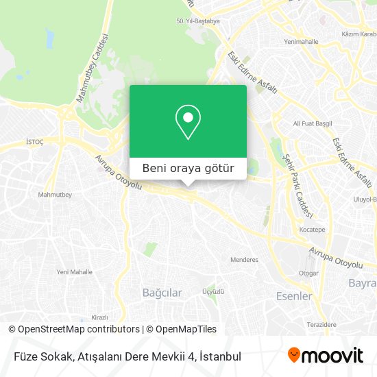Füze Sokak, Atışalanı Dere Mevkii 4 harita