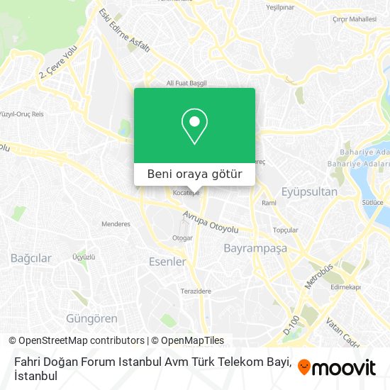 Fahri Doğan Forum Istanbul Avm Türk Telekom Bayi harita