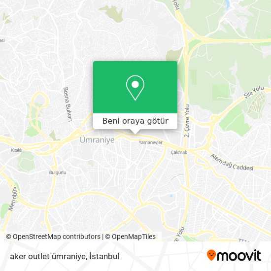 aker outlet ümraniye harita