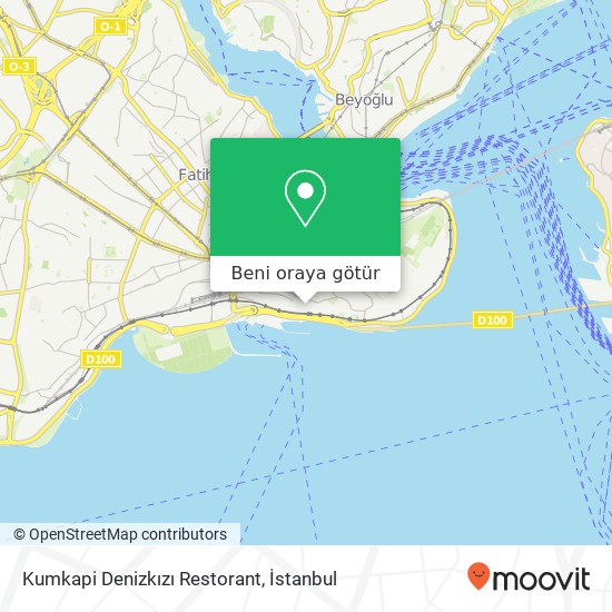 Kumkapi Denizkızı Restorant harita