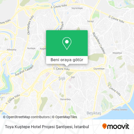 Toya Kuştepe Hotel Projesi Şantiyesi harita