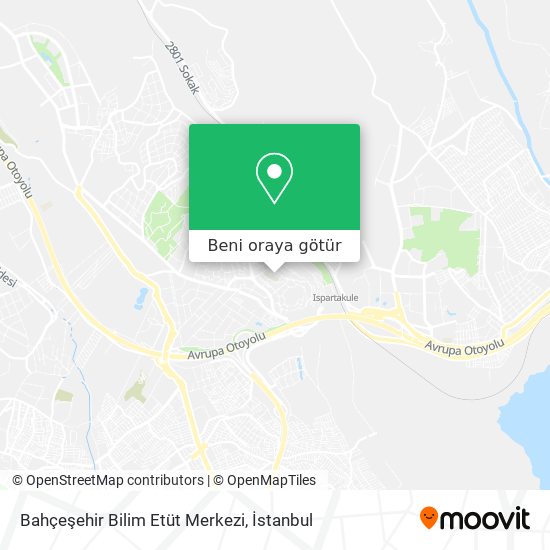 Bahçeşehir Bilim Etüt Merkezi harita