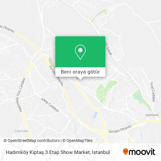Hadımköy Kiptaş 3.Etap Show Market harita