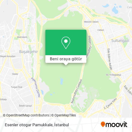 Esenler otogar Pamukkale harita
