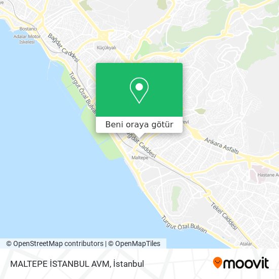 MALTEPE İSTANBUL AVM harita